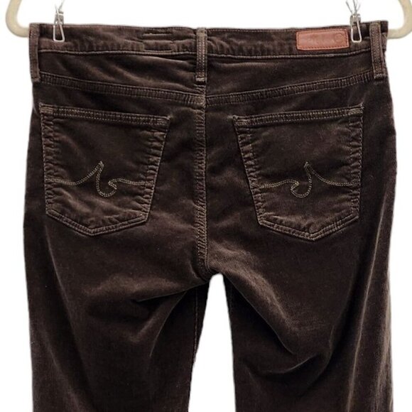 Adriano Goldschmied Calypso St. Barth The Stilt Brown Corduroy Skinny Pants 27R - Picture 4 of 8